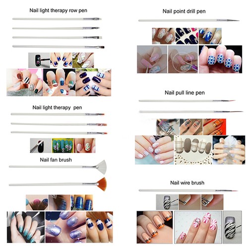 Kit pennelli nail brush - 15,