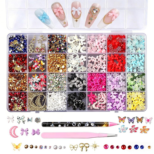 8000pcs nail art - 8000pcs, charms