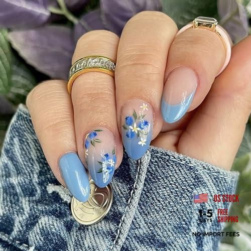 24pz pressa fiore - blu, sulle