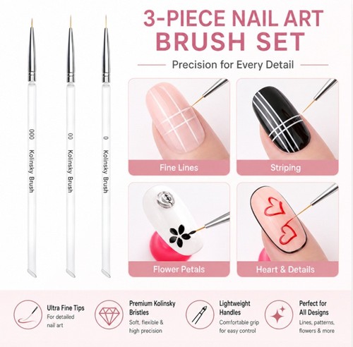 Confezione pennelli nail art - 3,