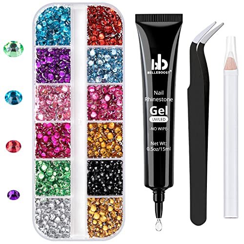 Nail art colla strass - art,