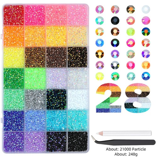 21000pz scatola strass - strass, nail