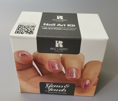 Tappeto rosso manicure gemme - , e