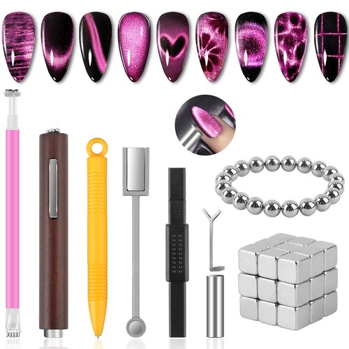 54pcs set calamita - set, unghie
